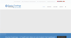 Desktop Screenshot of duniacoatings.com